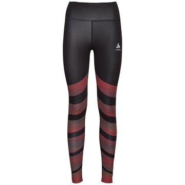 Odlo Zeroweight Tights black placed print løpetights