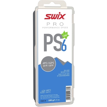 Swix PS6 Blue, -6°C/-12°C, 180g glidevoks