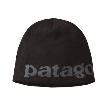 Patagonia Beanie Hat Logo Belwe: Black Adult