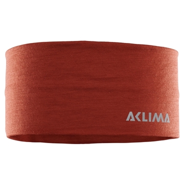 Aclima LightWool Headband Unisex Onesize Red Ochre pannebånd