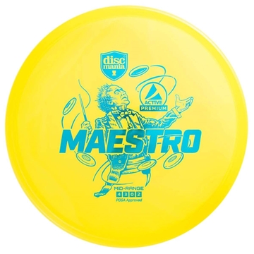 Discmania Active Premium Midrange Maestro YELLOW frisbeegolf mellomdistanse