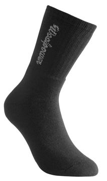 Woolpower Socks Classic Logo 400 Black sokker ullfrotté